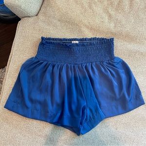 ADORN Boutique Blue High Waist Flowy Shorts Size Medium